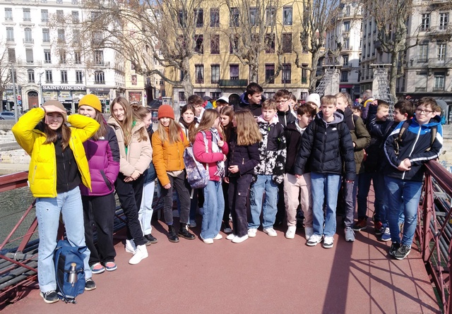 Die deutsche Schülergruppe in Lyon. Foto: Kastelsky