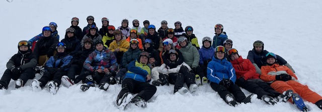 Die KS2 auf der Skipiste. Foto: Müller