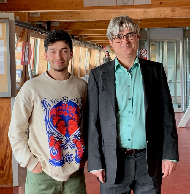 Batuhan Erdem und Prof. Dr. Stefan Wewers, Institut für Algebra und Zahlentheorie, Universität Ulm. Foto: Erdem.