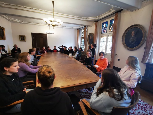 Beim Besuch im Rathaus Sigmaringen. Foto: Schmitz