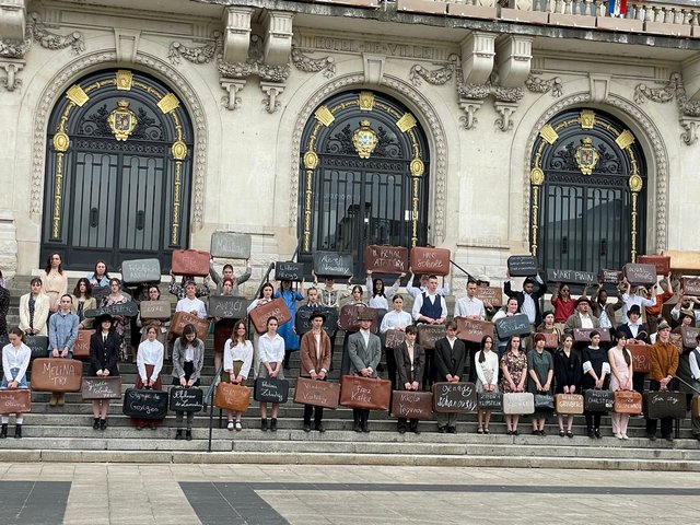 Die "Porteur des mémoires" in Vichy. Foto: Kastelsky